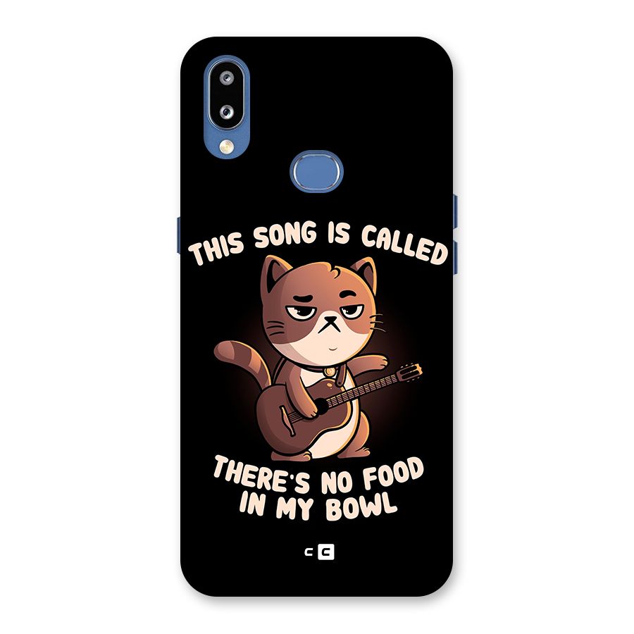 No Food in My Bowl Cat Back Case for Galaxy M01s