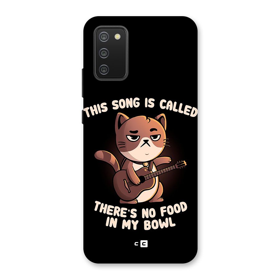 No Food in My Bowl Cat Back Case for Galaxy M02s