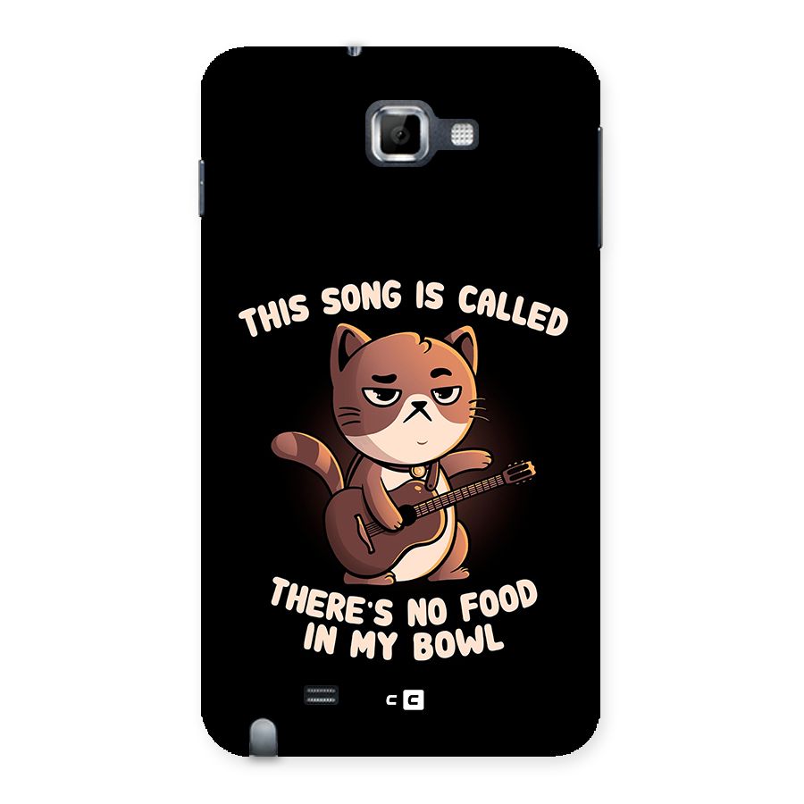 No Food in My Bowl Cat Back Case for Galaxy Note