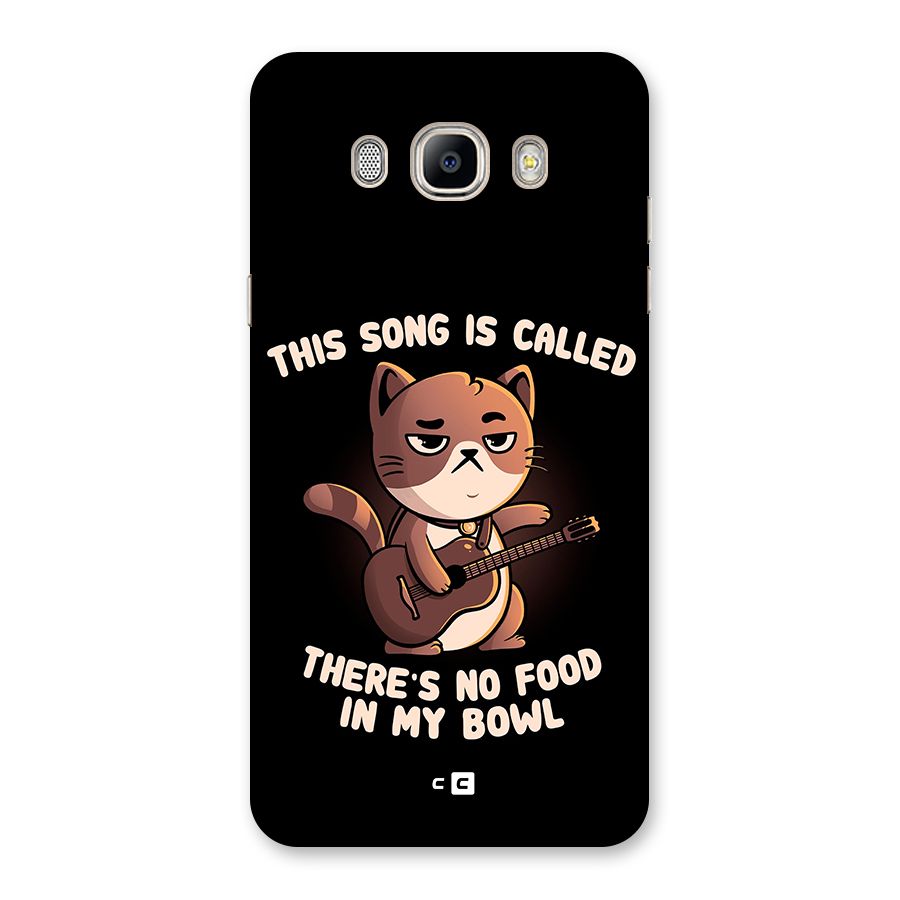No Food in My Bowl Cat Back Case for Galaxy On8