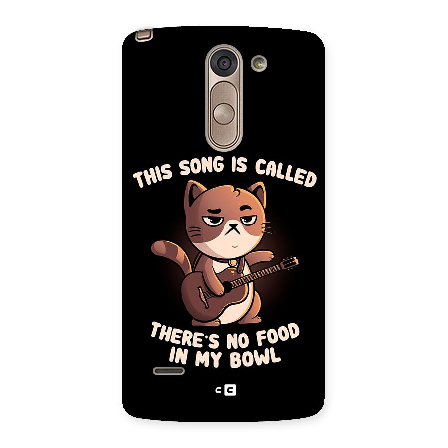 No Food in My Bowl Cat Back Case for LG G3 Stylus