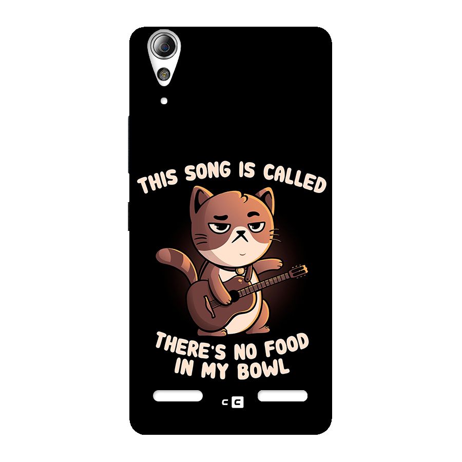 No Food in My Bowl Cat Back Case for Lenovo A6000 Plus
