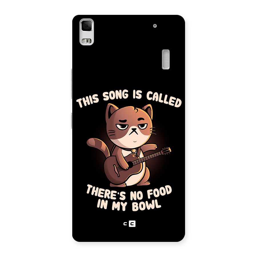 No Food in My Bowl Cat Back Case for Lenovo A7000
