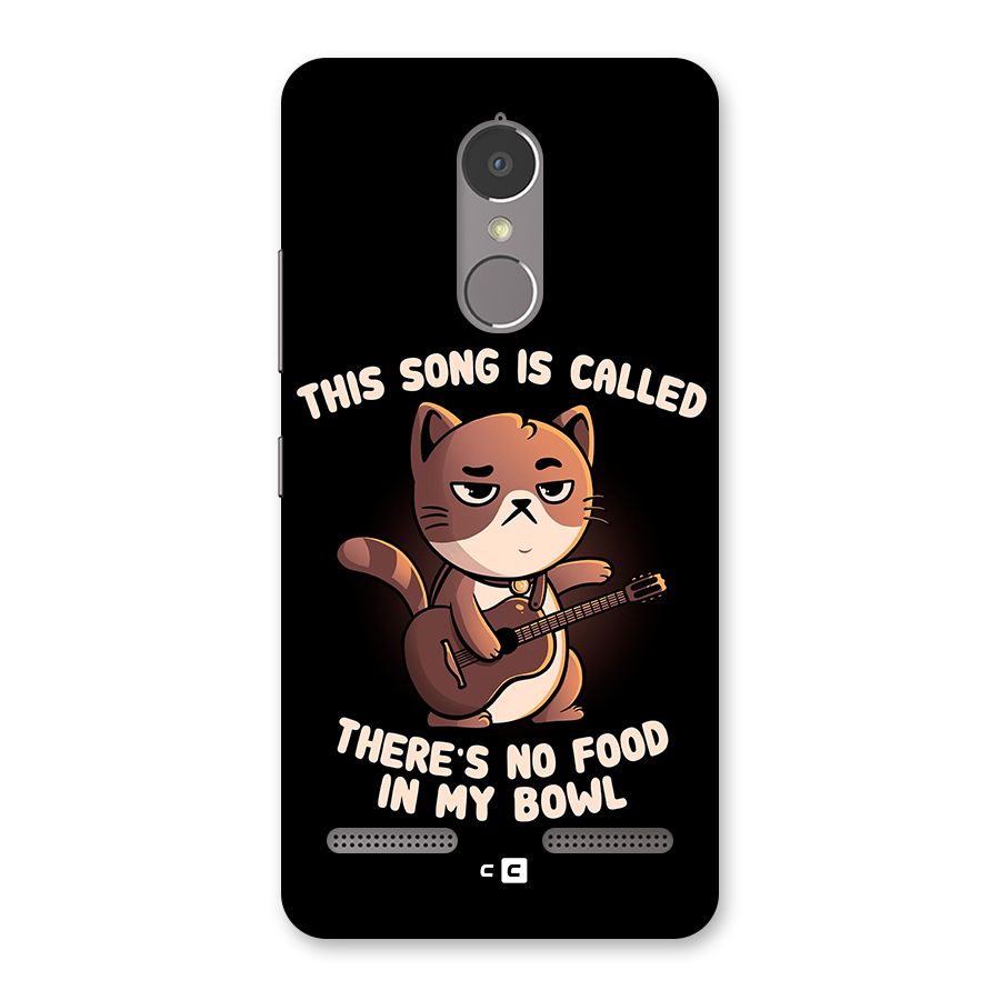No Food in My Bowl Cat Back Case for Lenovo K6