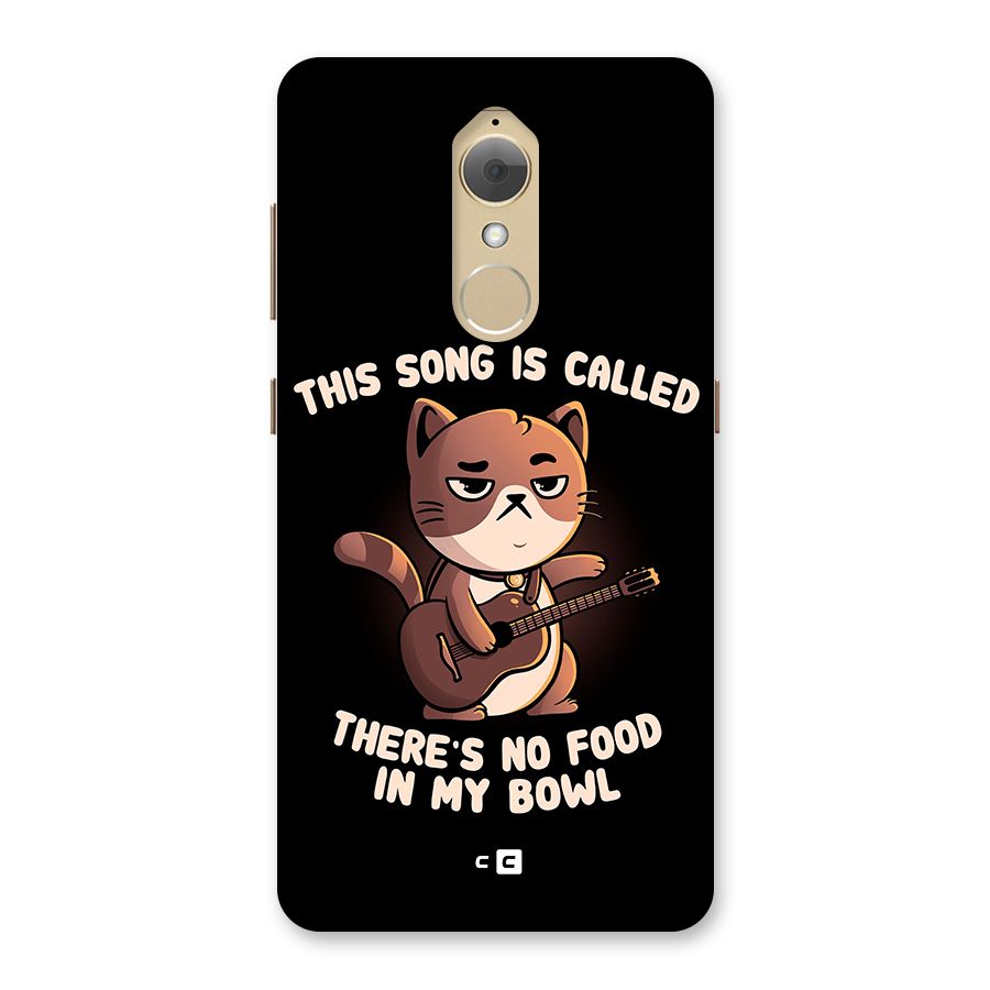 No Food in My Bowl Cat Back Case for Lenovo K8