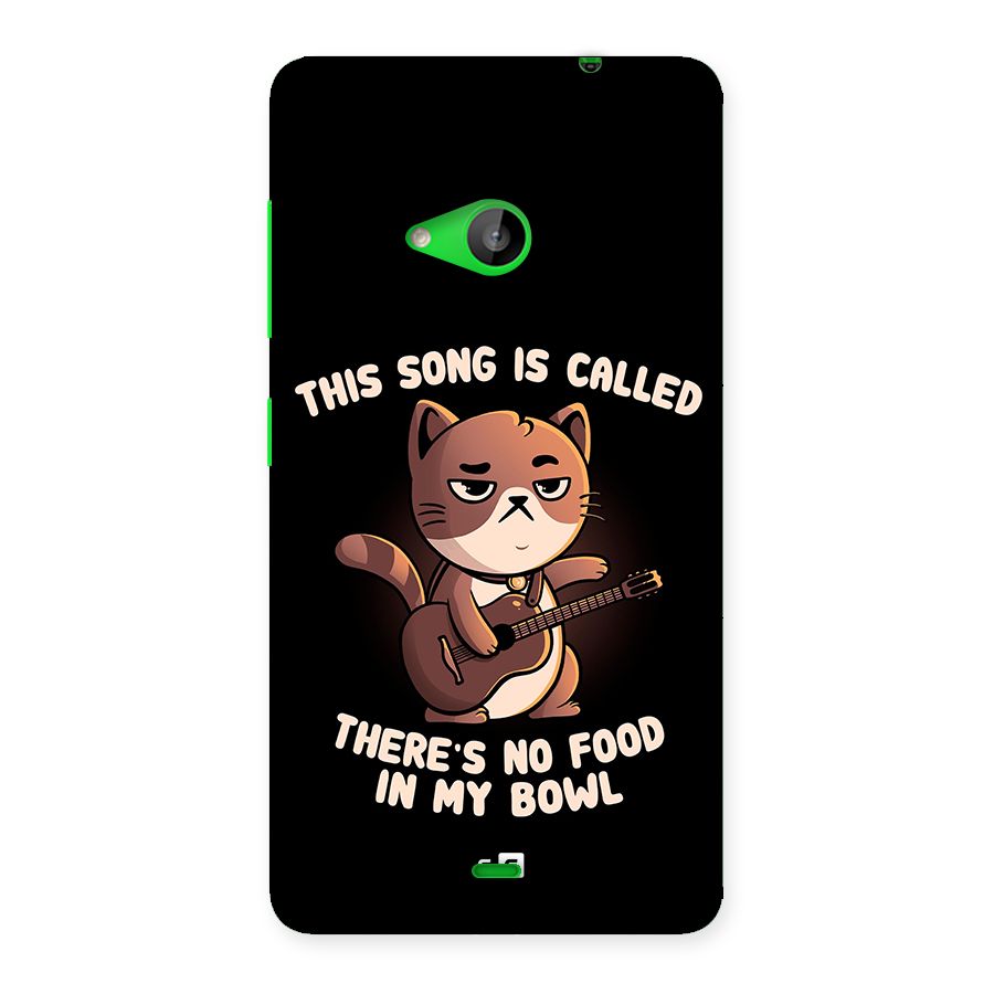 No Food in My Bowl Cat Back Case for Lumia 535