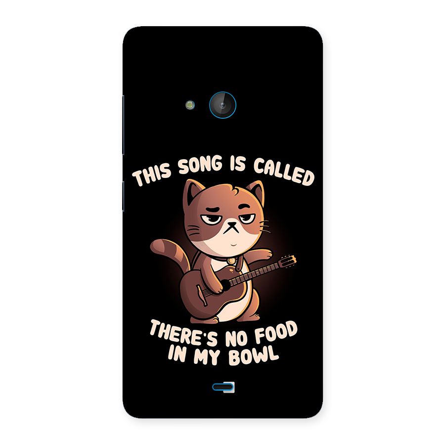 No Food in My Bowl Cat Back Case for Lumia 540