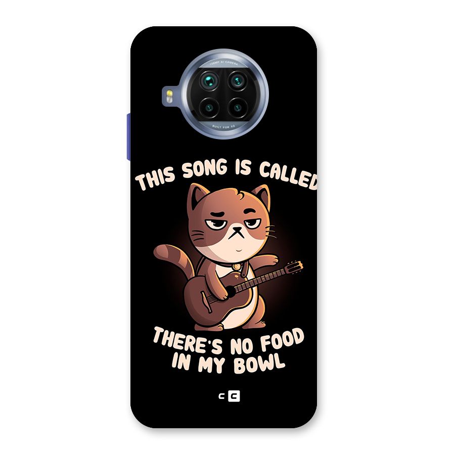 No Food in My Bowl Cat Glass Back Case for Mi 10i
