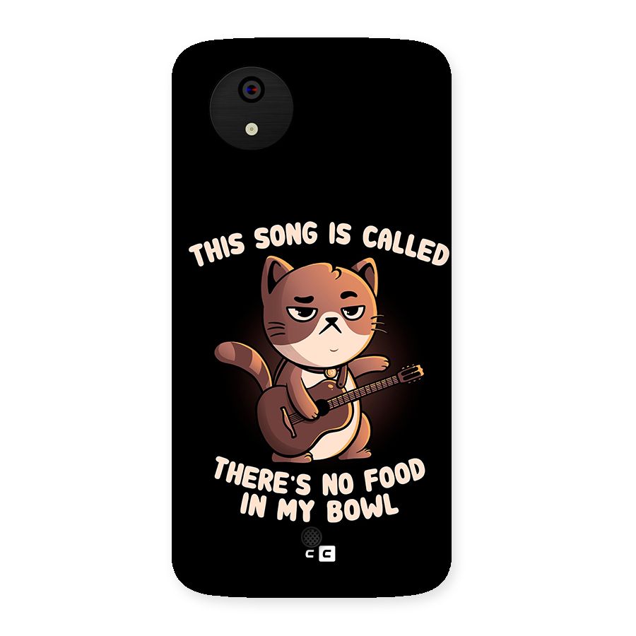 No Food in My Bowl Cat Back Case for Micromax Canvas A1