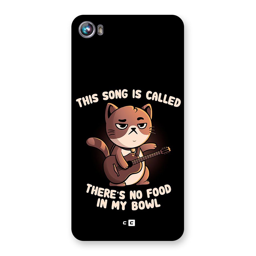 No Food in My Bowl Cat Back Case for Micromax Canvas Fire 4 A107