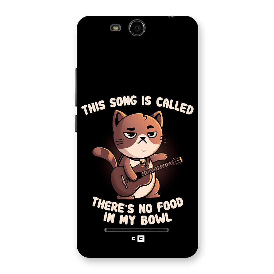 No Food in My Bowl Cat Back Case for Micromax Canvas Juice 3 Q392