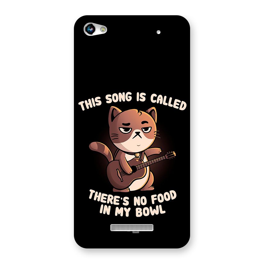 No Food in My Bowl Cat Back Case for Micromax Hue 2