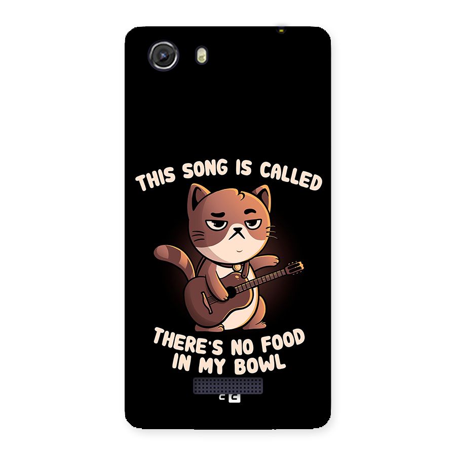 No Food in My Bowl Cat Back Case for Micromax Unite 3