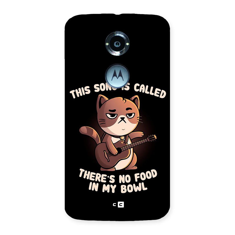 No Food in My Bowl Cat Back Case for Moto X 2nd Gen