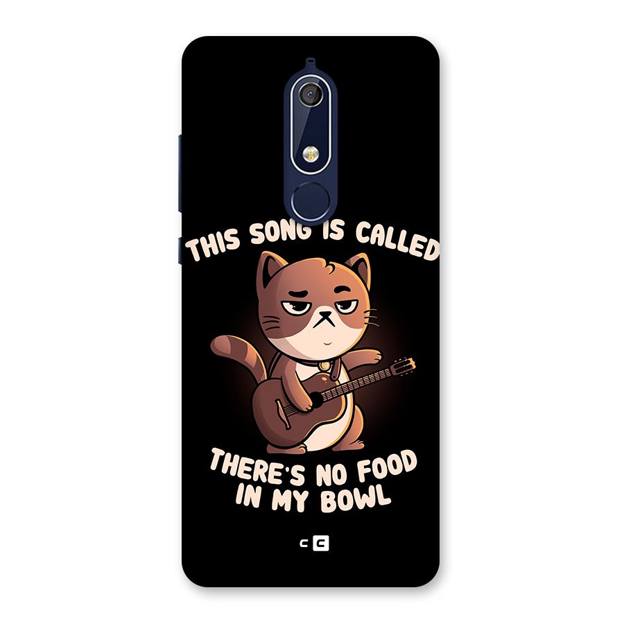 No Food in My Bowl Cat Back Case for Nokia 5.1