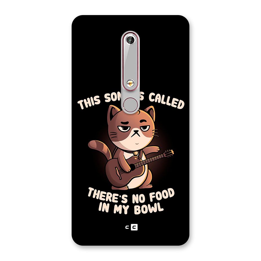 No Food in My Bowl Cat Back Case for Nokia 6.1