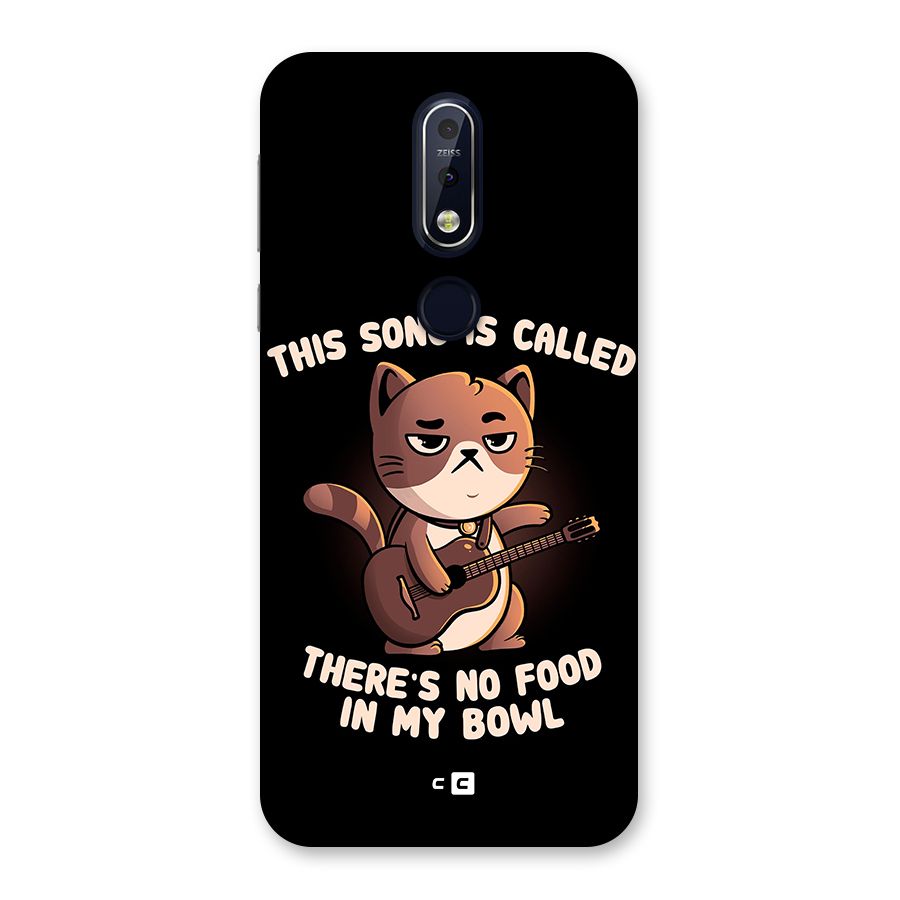 No Food in My Bowl Cat Back Case for Nokia 7.1