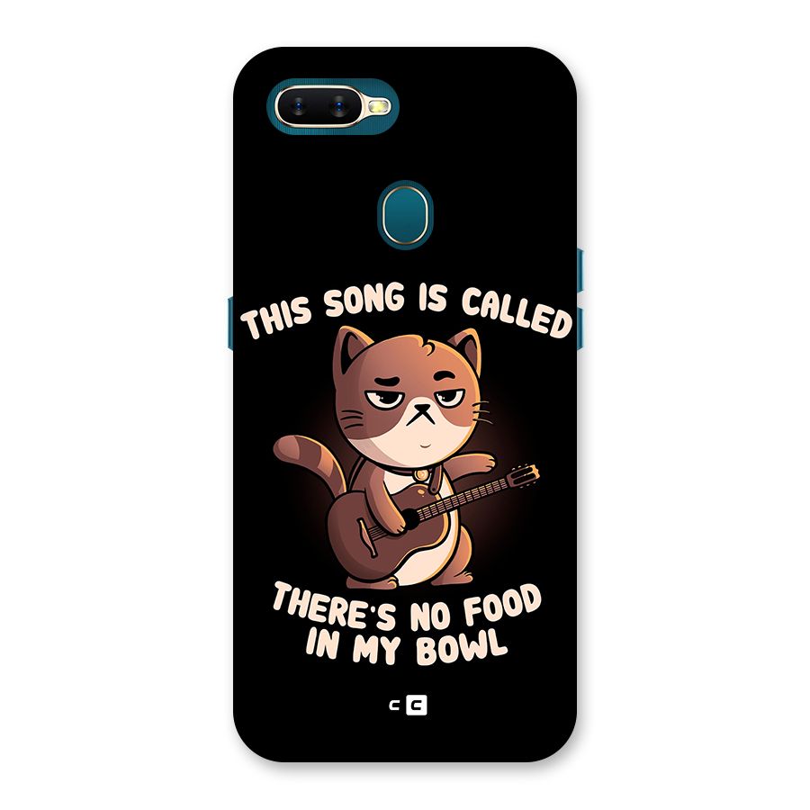 No Food in My Bowl Cat Back Case for Oppo A11k