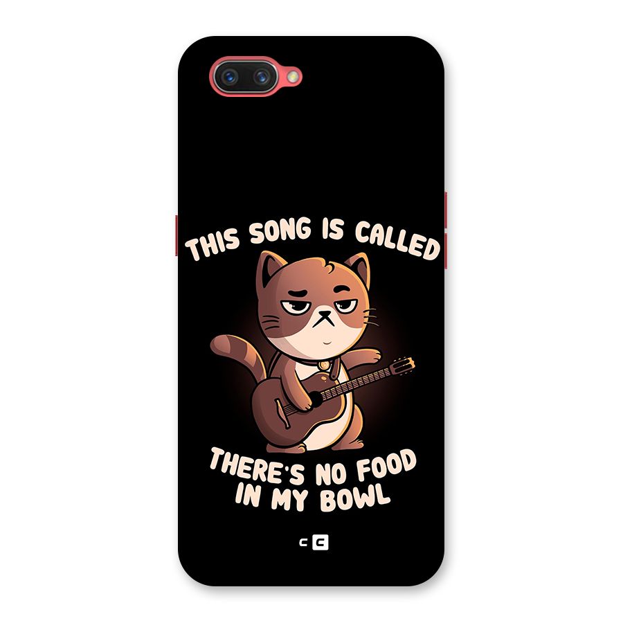 No Food in My Bowl Cat Back Case for Oppo A3s