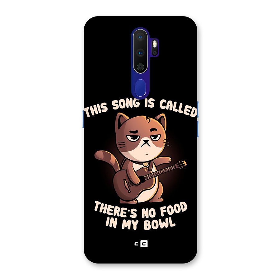 No Food in My Bowl Cat Back Case for Oppo A9 (2020)