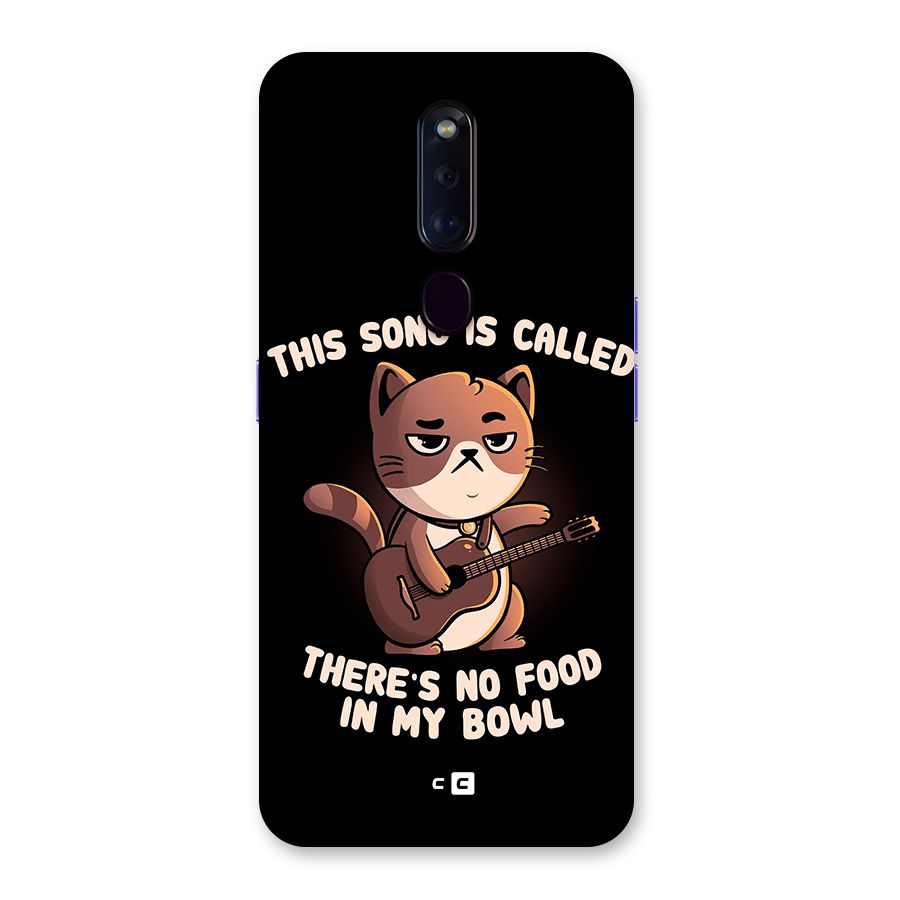 No Food in My Bowl Cat Back Case for Oppo F11 Pro