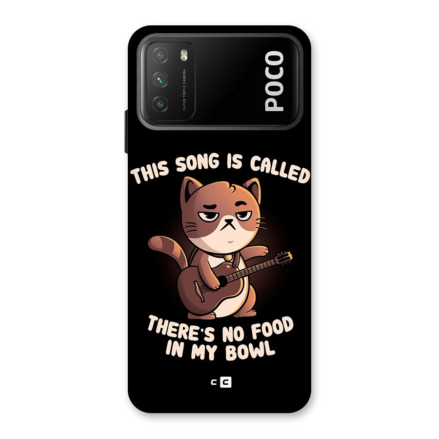 No Food in My Bowl Cat Back Case for Poco M3