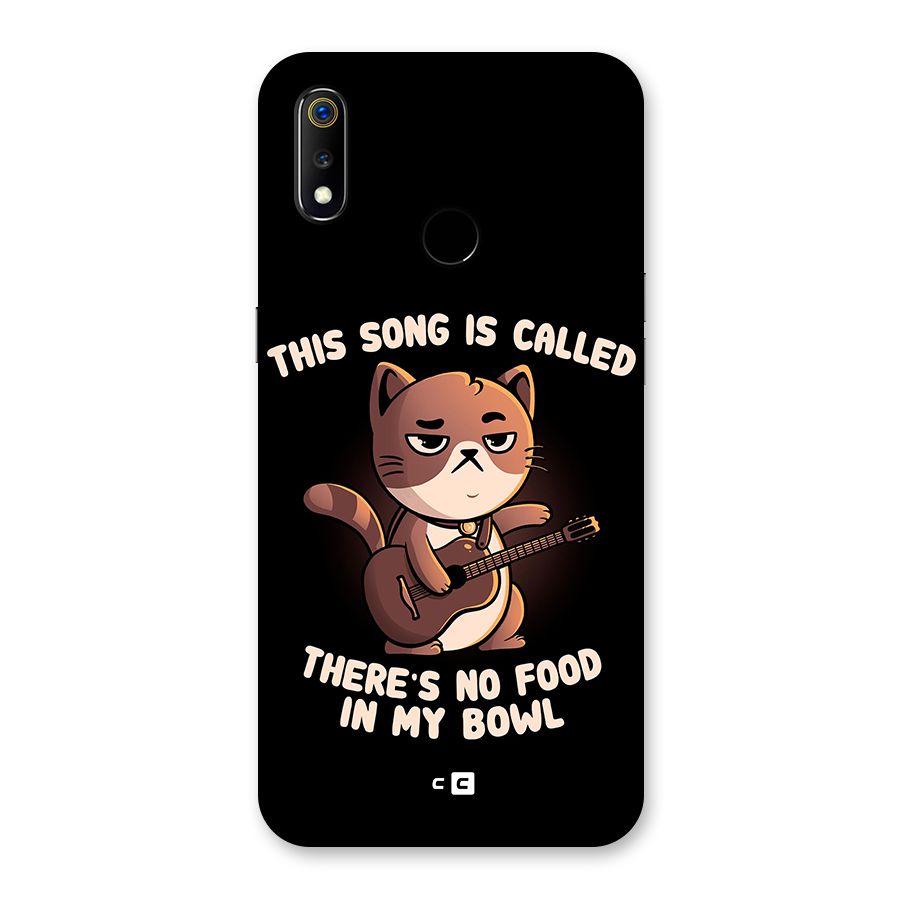 No Food in My Bowl Cat Back Case for Realme 3