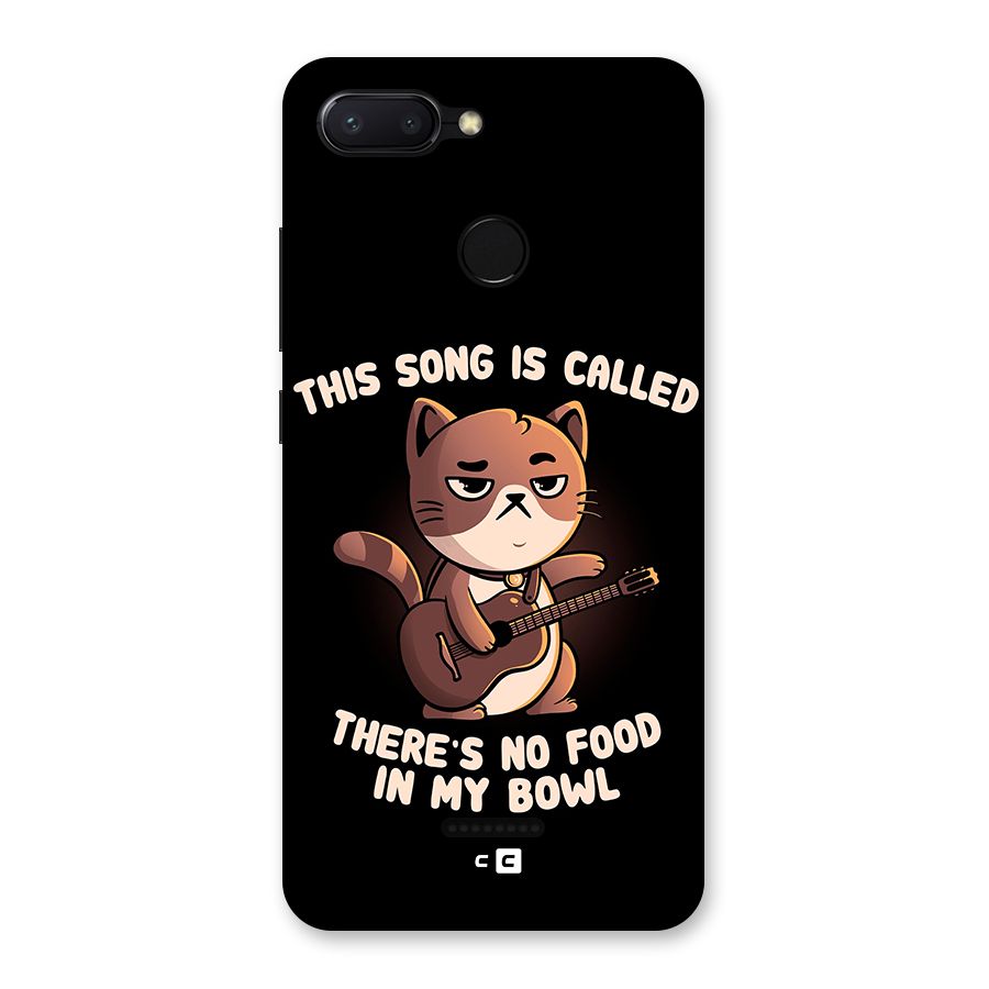 No Food in My Bowl Cat Back Case for Redmi 6