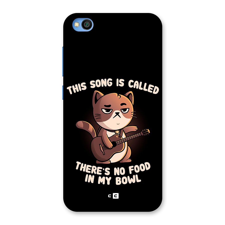 No Food in My Bowl Cat Back Case for Redmi Go