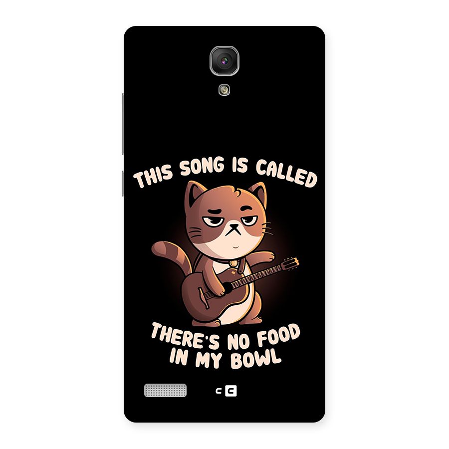 No Food in My Bowl Cat Back Case for Redmi Note
