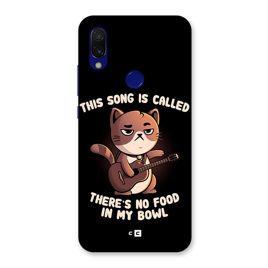 No Food in My Bowl Cat Back Case for Redmi Y3
