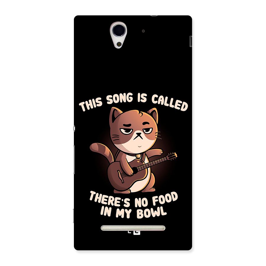 No Food in My Bowl Cat Back Case for Sony Xperia C3
