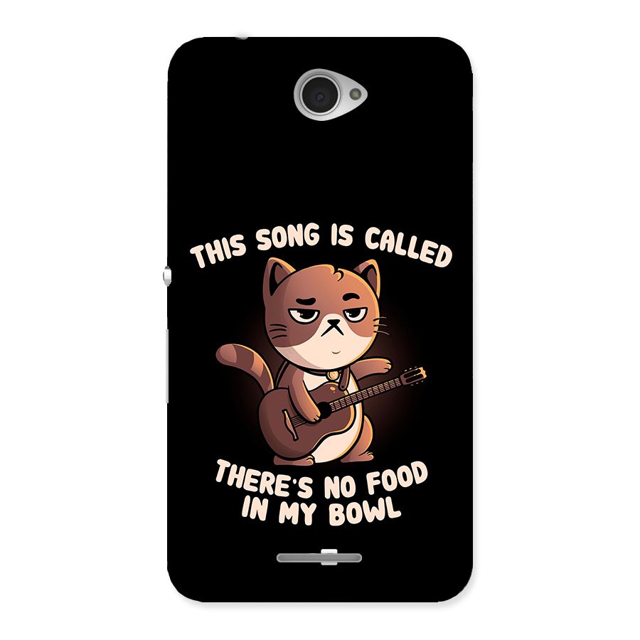 No Food in My Bowl Cat Back Case for Sony Xperia E4