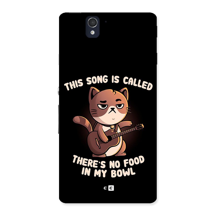 No Food in My Bowl Cat Back Case for Sony Xperia Z