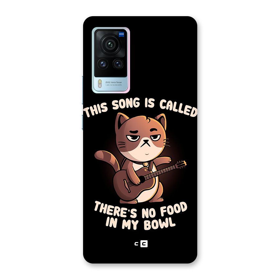 No Food in My Bowl Cat Glass Back Case for Vivo X60 Pro