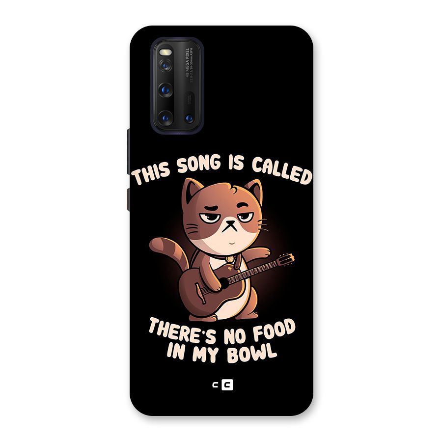 No Food in My Bowl Cat Glass Back Case for Vivo iQOO 3