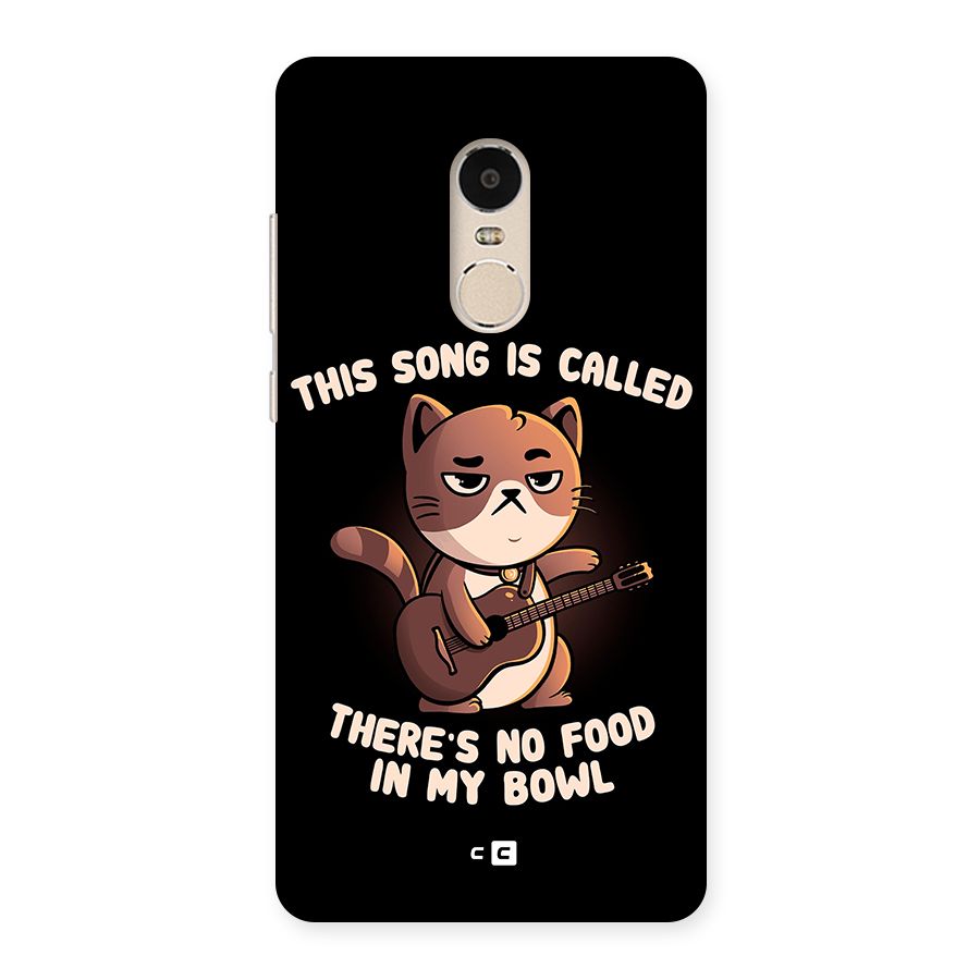 No Food in My Bowl Cat Back Case for Xiaomi Redmi Note 4