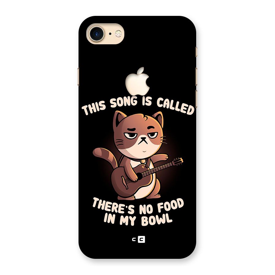 No Food in My Bowl Cat Back Case for iPhone 7 Apple Cut