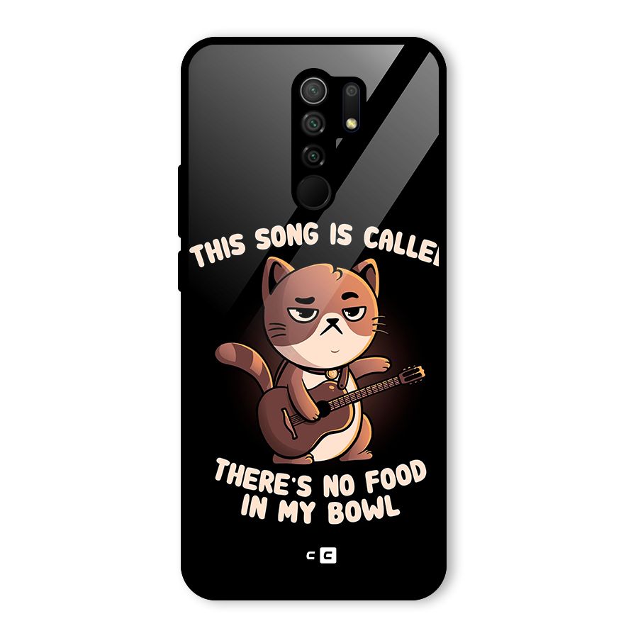 No Food in My Bowl Cat Glass Back Case for Poco M2