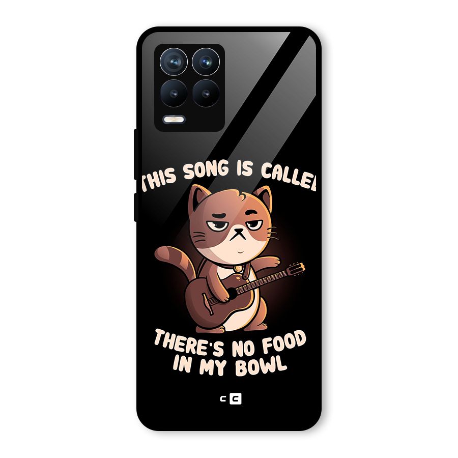 No Food in My Bowl Cat Glass Back Case for Realme 8 Pro