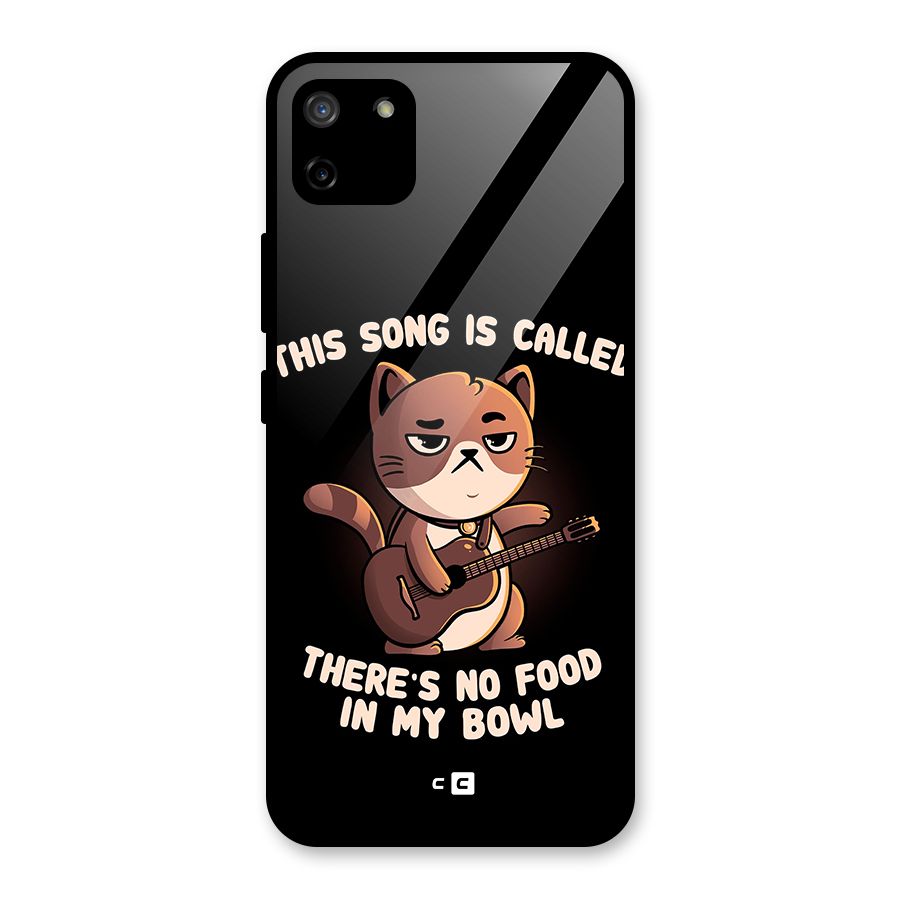 No Food in My Bowl Cat Glass Back Case for Realme C11