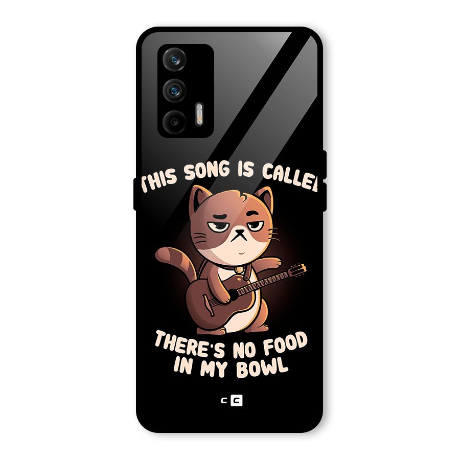 No Food in My Bowl Cat Glass Back Case for Realme X7 Max