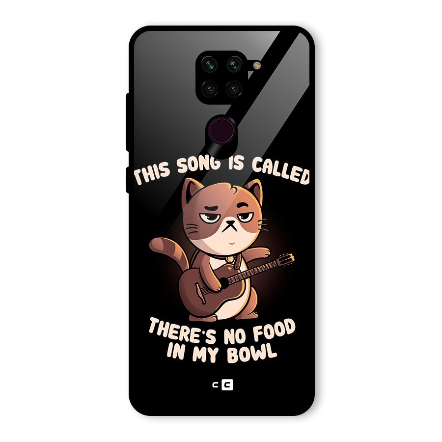 No Food in My Bowl Cat Glass Back Case for Redmi Note 9