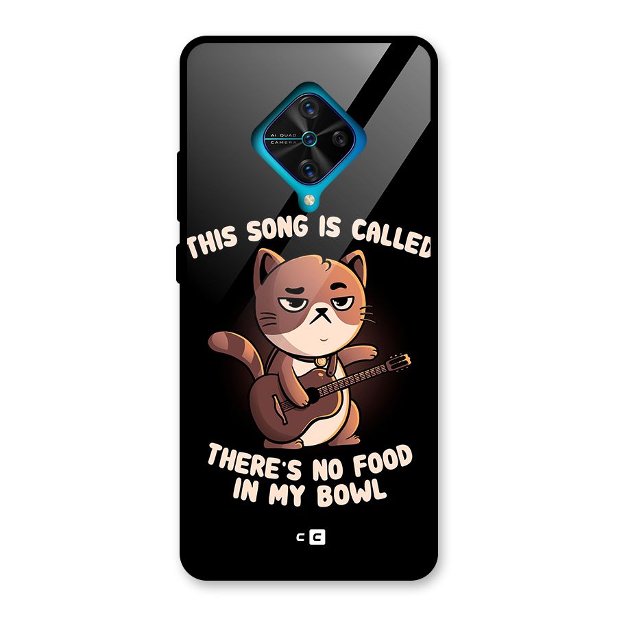 No Food in My Bowl Cat Glass Back Case for Vivo S1 Pro