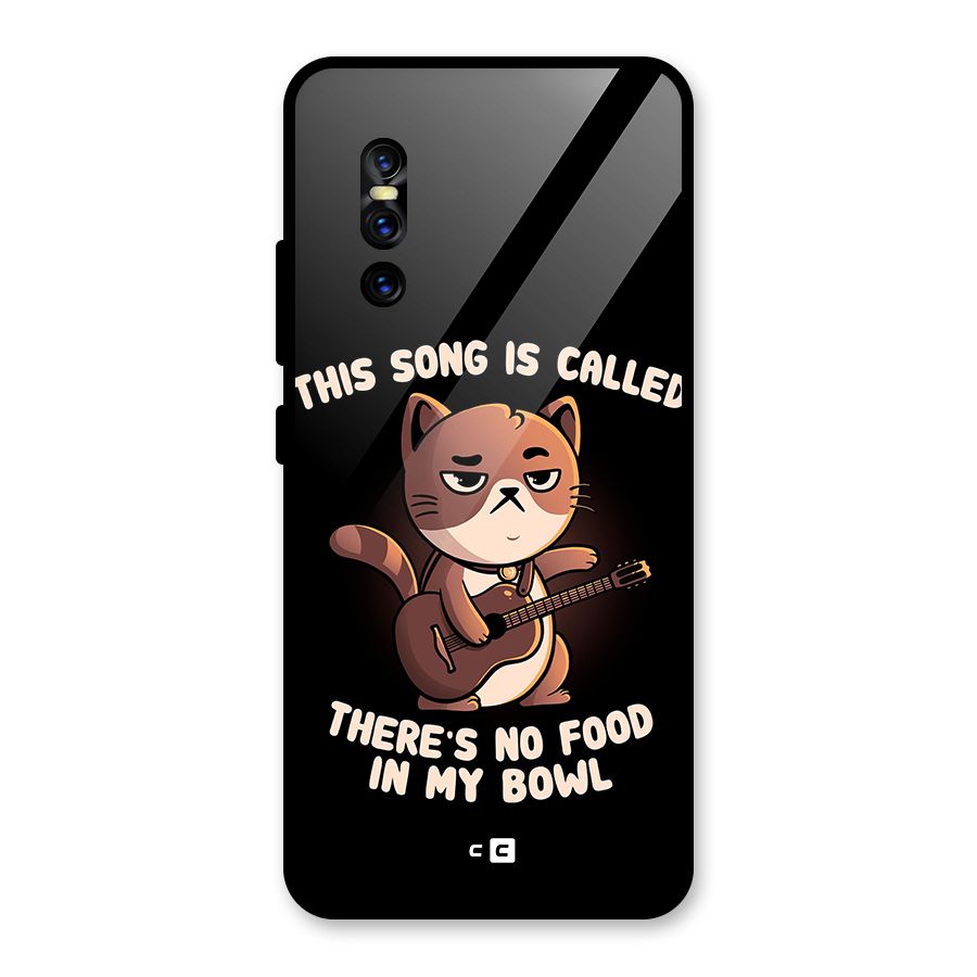 No Food in My Bowl Cat Glass Back Case for Vivo V15 Pro