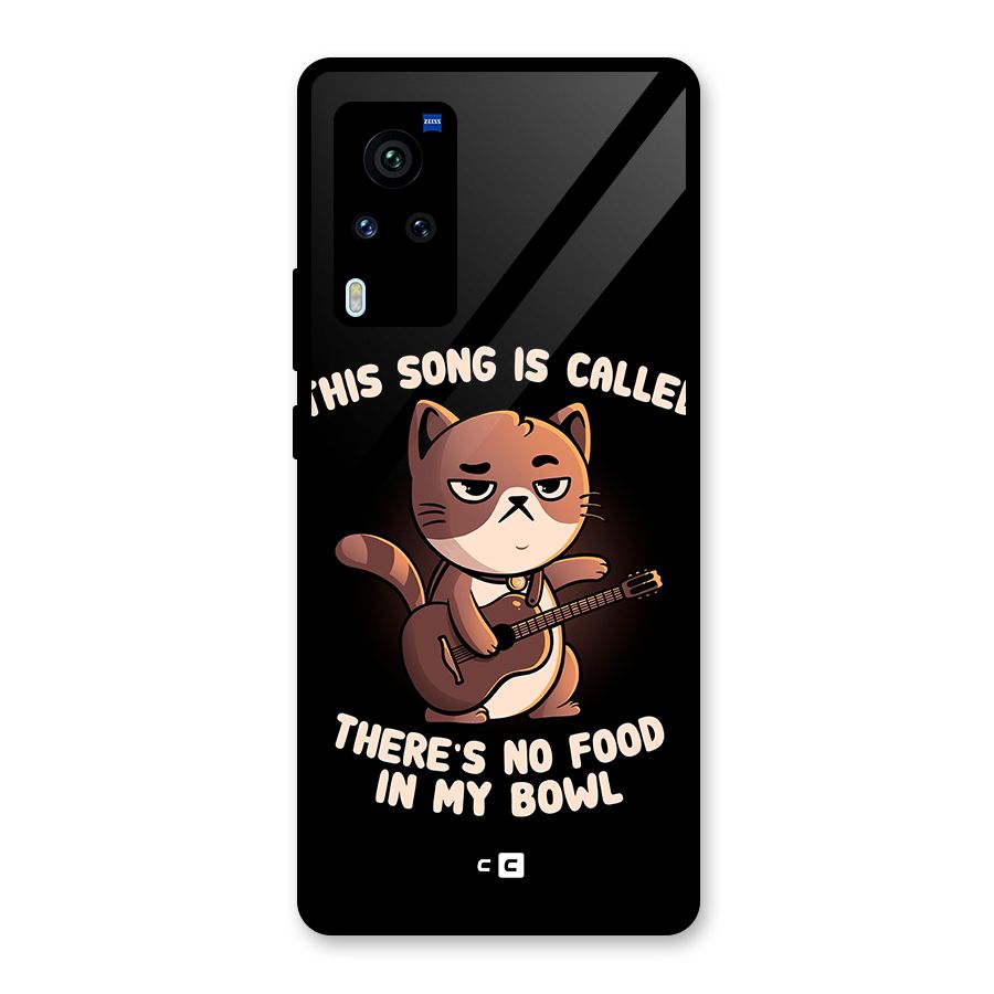 No Food in My Bowl Cat Glass Back Case for Vivo X60 Pro