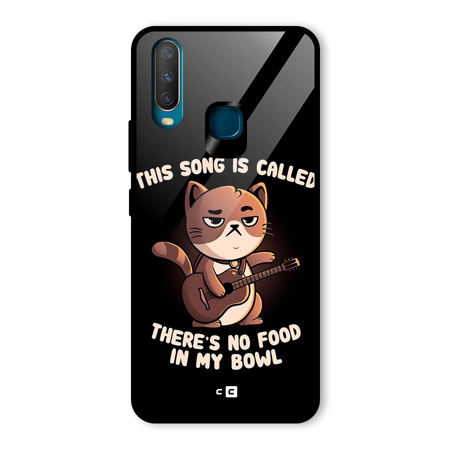 No Food in My Bowl Cat Glass Back Case for Vivo Y15