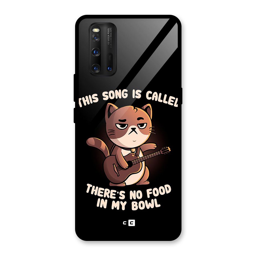 No Food in My Bowl Cat Glass Back Case for Vivo iQOO 3
