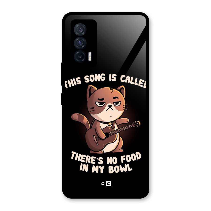 No Food in My Bowl Cat Glass Back Case for Vivo iQOO 7 5G
