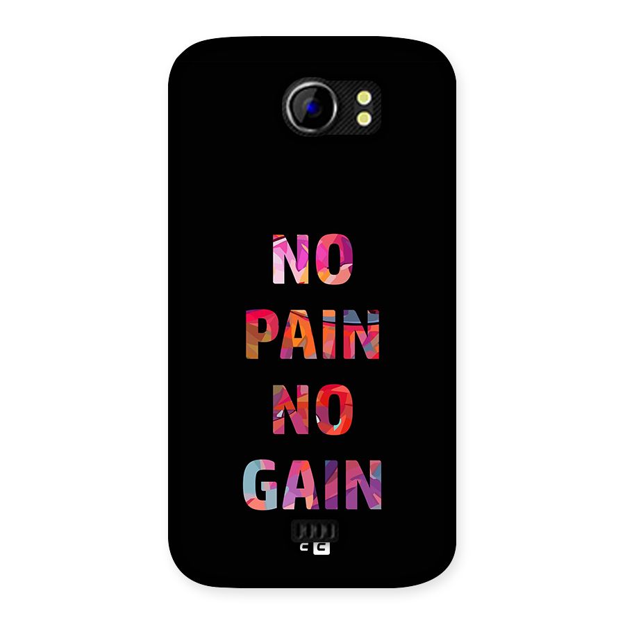 No Pain No Gain Back Case for Canvas 2 A110